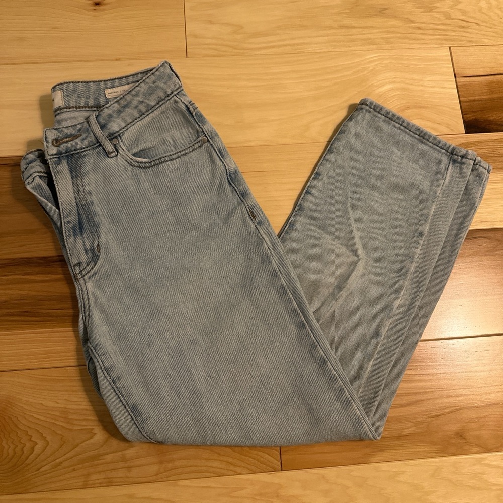 pacsun light wash mom jeans